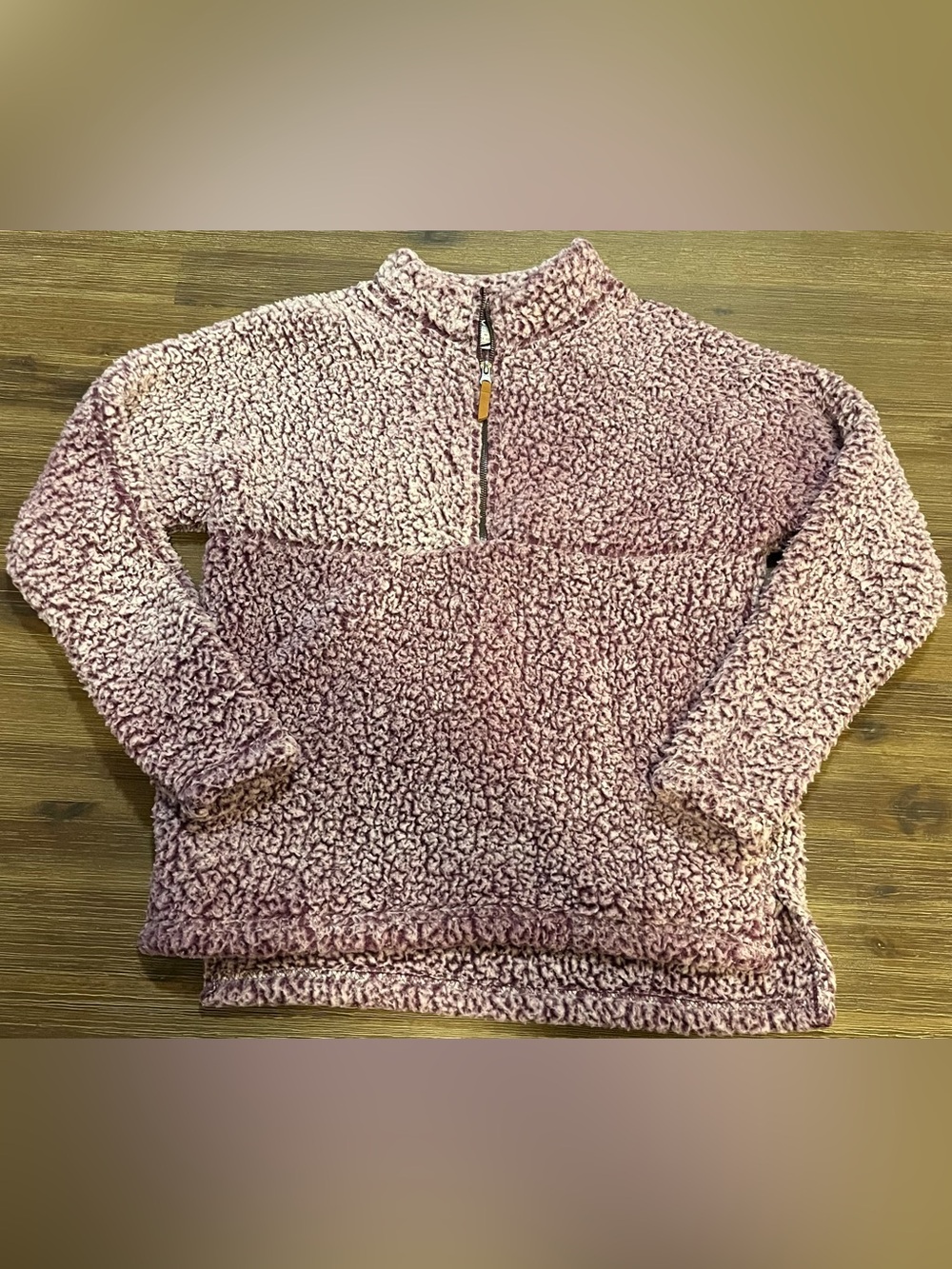 Time and Tru purple Fleece Pullover